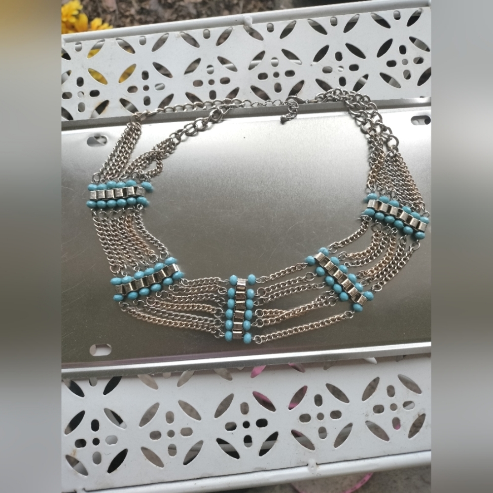 Egyptian Style Silver necklace